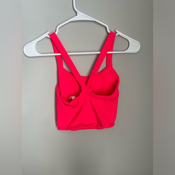 Free People Vibrant Coral/Pink Cropped Tank Top - Picture 6 of 7